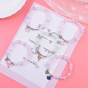 复古小宇宙民族 弹力绳个性 2026时尚 甜美心度假风鲸鱼尾手链