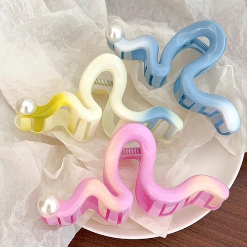 2026时尚渐变粉多巴胺蝴蝶发抓夹女2025新款感甜美发夹气质网红