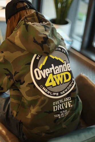 OVERLANDER4WD 圆标款迷彩套头卫衣重磅100棉时尚个性潮流