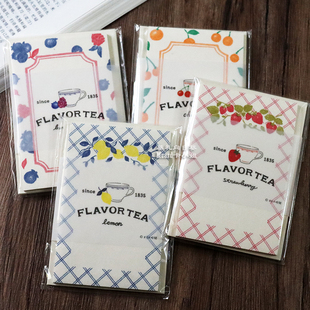 日本制水果迷你信纸可爱柠檬草莓蓝莓清新文艺告白手写祝福信笺