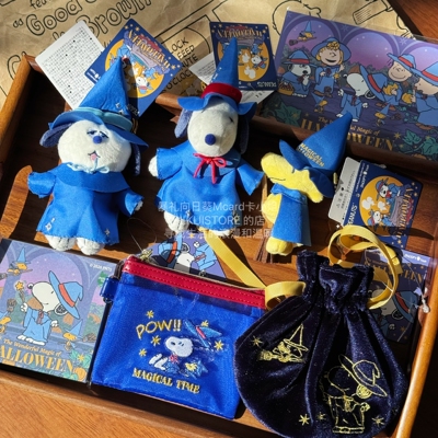 现货日本万圣节限定史努比snoopy奥拉夫糊涂小鸟挂件明信片束口