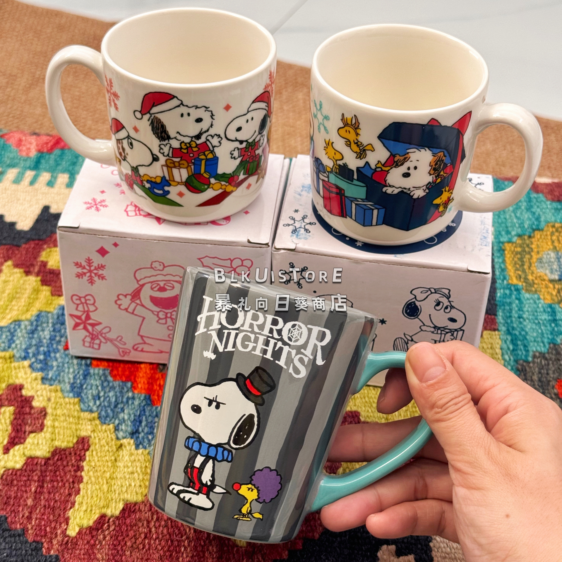 日本史努比陶瓷马克杯圣诞节礼物