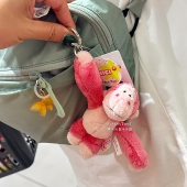 现货日本plaza联名nici限定大粉猩猩雪拉瑞挂件钥匙扣不挑脸礼物