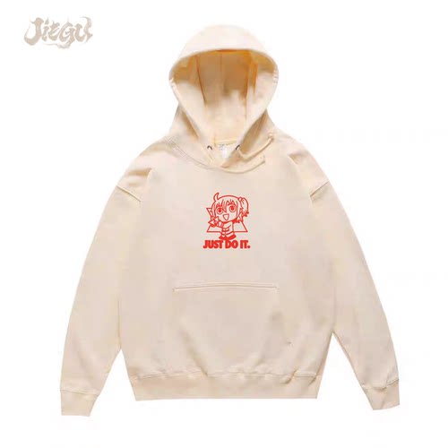 JIEGU FGO潮流动漫连帽抓绒卫衣咕哒子fate周边贞德saber新款秋冬