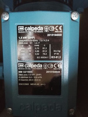 进口意大利科沛达Calpeda泵NM32/16BE
