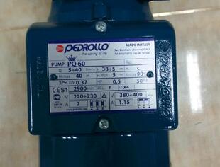 PQ60 意大利佩德罗水泵pedrollo pq60耐腐蚀高压水泵机床车床水泵