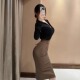 中长裙 思瑞 西装 修身 Officesiren显臀百搭OL通勤包臀半身裙 韩版