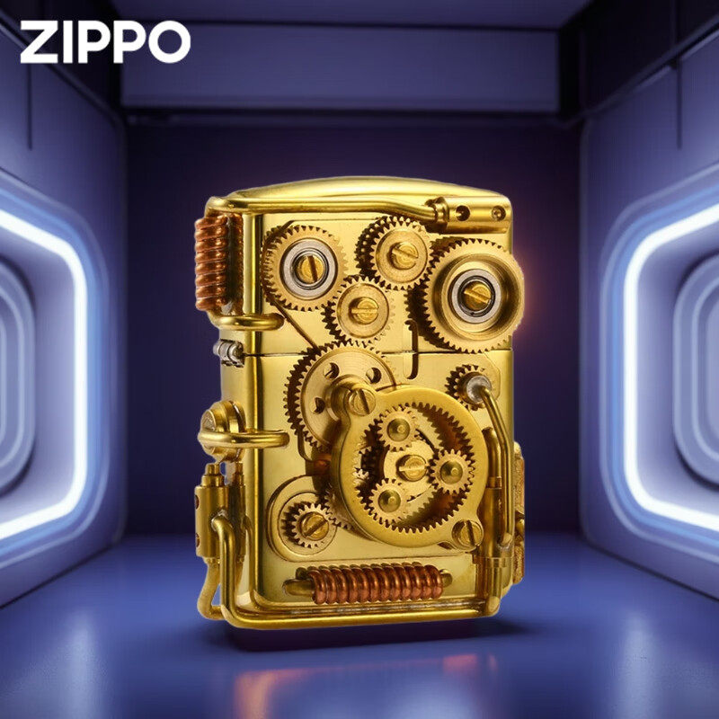 zippo打火机正品芝宝煤油防风火机朋克行星齿轮创意礼物送男友