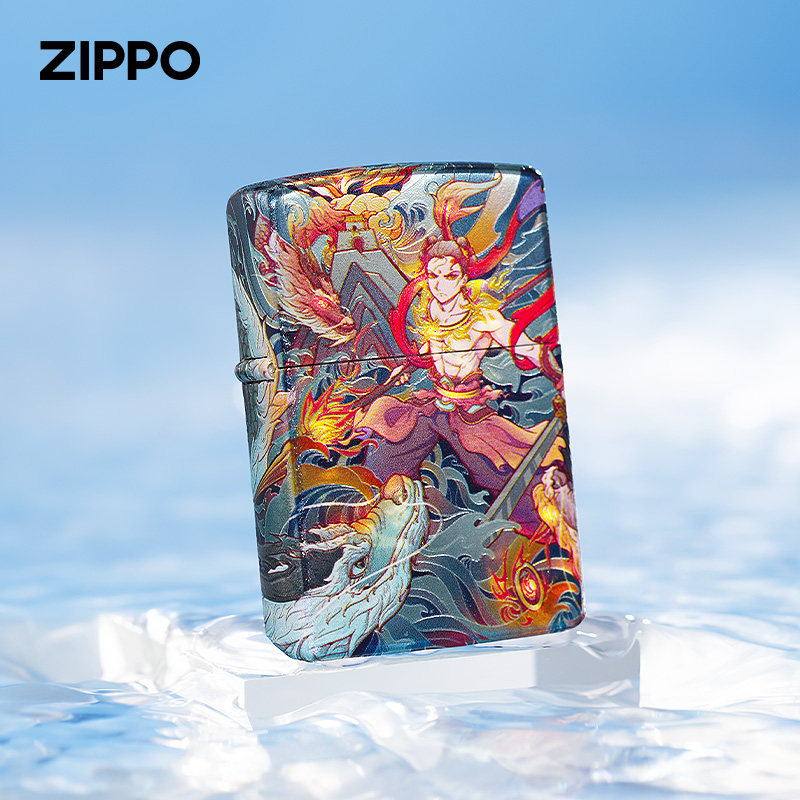 Zippo官方正品哪吒降龙打火机