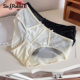 蝴蝶结中腰裤 短裤 头 女纯棉底裆女士三角裤 六只兔子蕾丝性感内裤