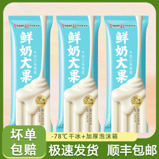 【顺丰包邮】中街冰点雪糕鲜奶大果牛奶口味冰淇淋冷饮棒冰
