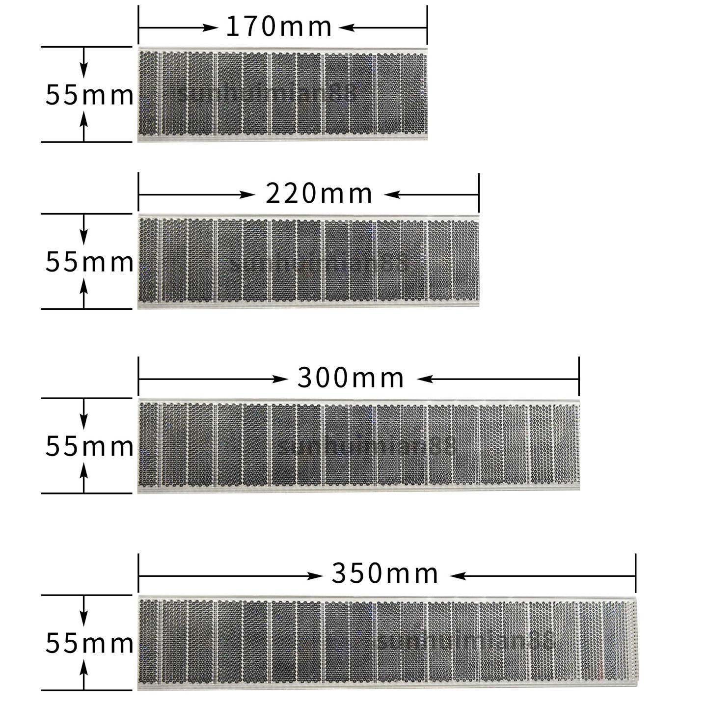 反光板350mm*55mm反射板300光电开关520安全光幕反光片470反射片
