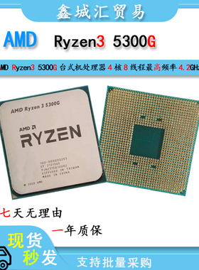AMD Ryzen™ 3 5300G 台式电脑处理器