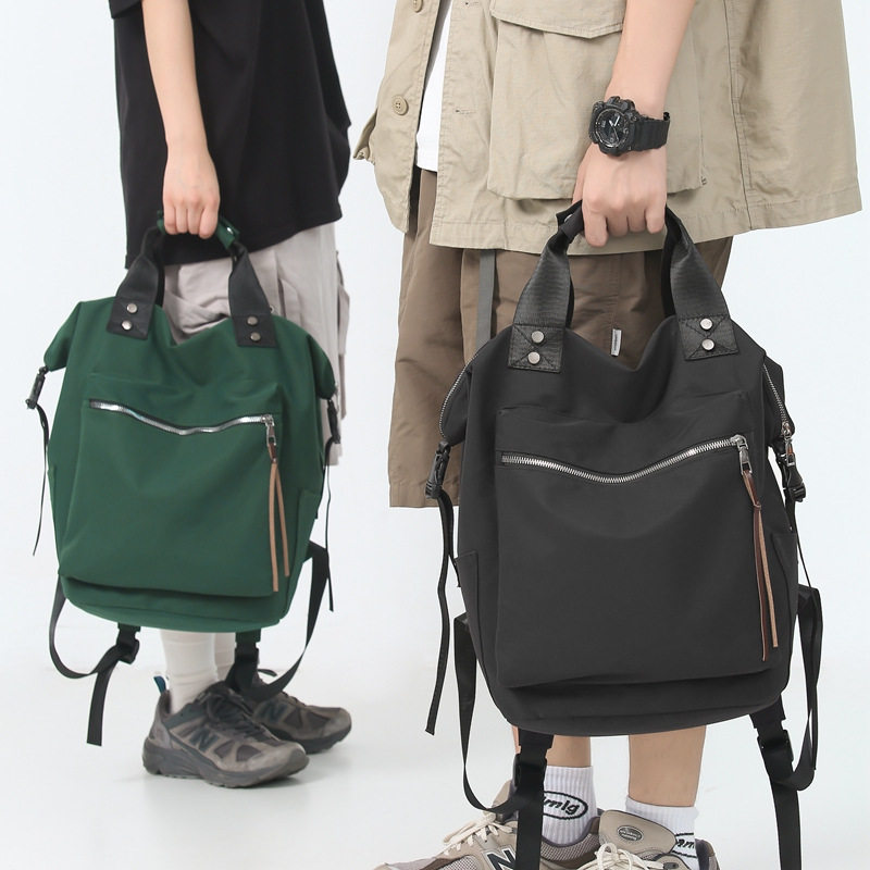 青红箱包书包男初高中生潮牌设计感双肩包女大学生休闲学院风