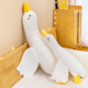 卡通大白鹅床上抱枕毛绒玩具豆豆绒睡觉安抚公仔儿童玩偶可拆洗