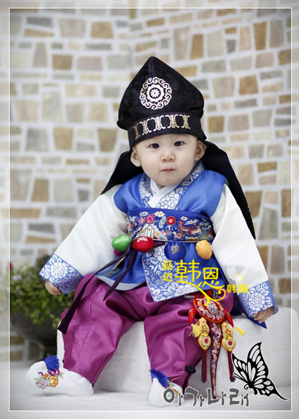 韩国进口韩服面料/男孩舞台演出韩服/朝鲜族男孩韩服/HE-TZ6038