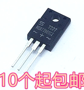 塑封 全新 MBRF2060CT 直插TO-220F 肖特基二极管 20A60V B2060G