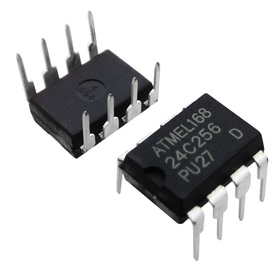 AT24C256 AT24C256BN-10PU-2.7 DIP8直插 存储芯片IC 全新原装