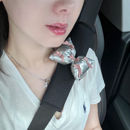 一珂芯汽车安全带护肩套蝴蝶结