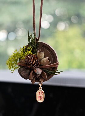 一珂芯植物手工创意汽车香薰挂件