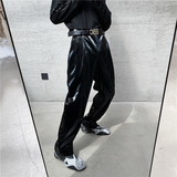 20年秋季红潮流个性炸街雅痞定制亮皮西裤侧松紧F53-P75，男装西裤，星座1304（原C205）