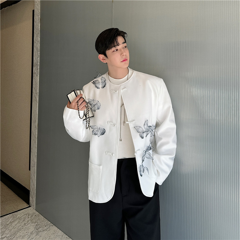 24年秋季新款潮流时髦个性小众可动蝴蝶装饰走秀舞台西服957-P155，男装西服，星座1304（原C205）