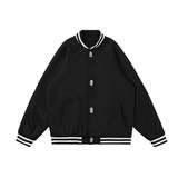 22春季新款潮流时髦个性设计旋转扣宽松休闲韩版棒球服T050-P155，男装夹克，星座1304（原C205）