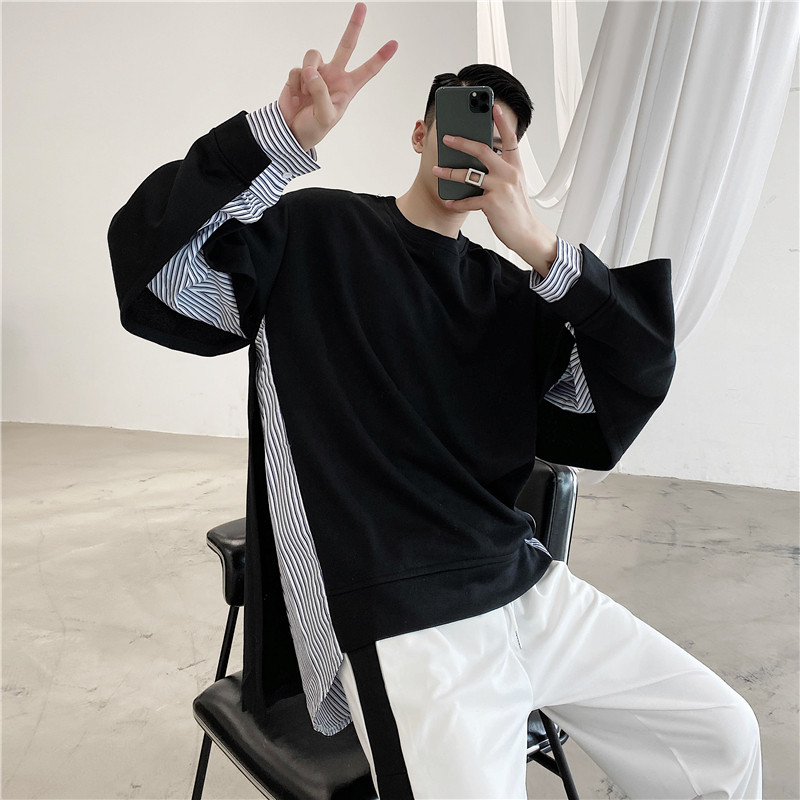 20年秋新款潮流设计感假两件时尚休闲宽松韩版卫衣BF26-P85,男装卫衣,星座1304（原C205）