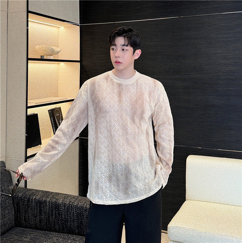 24年秋季新款潮流时髦韩版微镂空设计慵懒风扎染长袖卫衣H72-P75图片