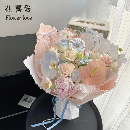 花喜爱手撕东巴纸包花纸网红款