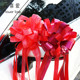 10条装 婚车拉花婚礼花结彩色大号懒人手拉花结婚蝴蝶结彩带配件批