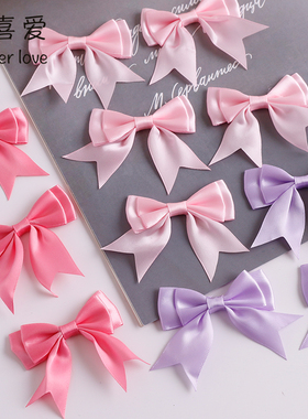 花喜爱双层燕尾角花束蝴蝶结配件立体手工蝴蝶节多手工DIY丝带节