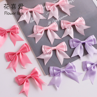 花喜爱双层燕尾角花束蝴蝶结配件立体手工蝴蝶节多手工DIY丝带节