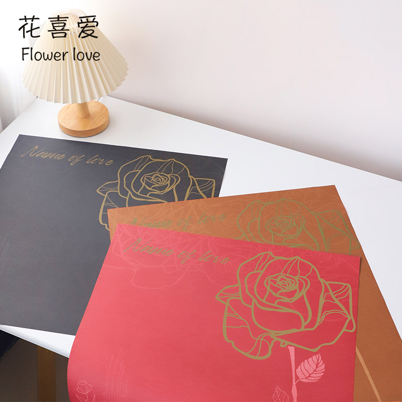 花喜爱玫瑰花园包装纸网红新款