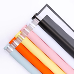 花喜爱彩边透明纸包装 纸花店礼品包花纸防水玻璃纸 纸清纯鲜花包装