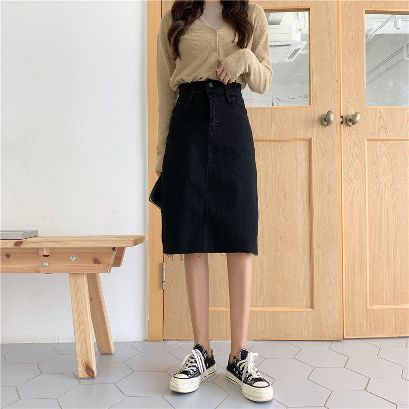 2019 Autumn new pattern Korean Edition student Denim skirt ins Ultra-fire skirt Flash The dress Paigein the Women's clothing/Boutique , Skirts  category - from Buy2taobao.com to provide professional Taobao agent buy service