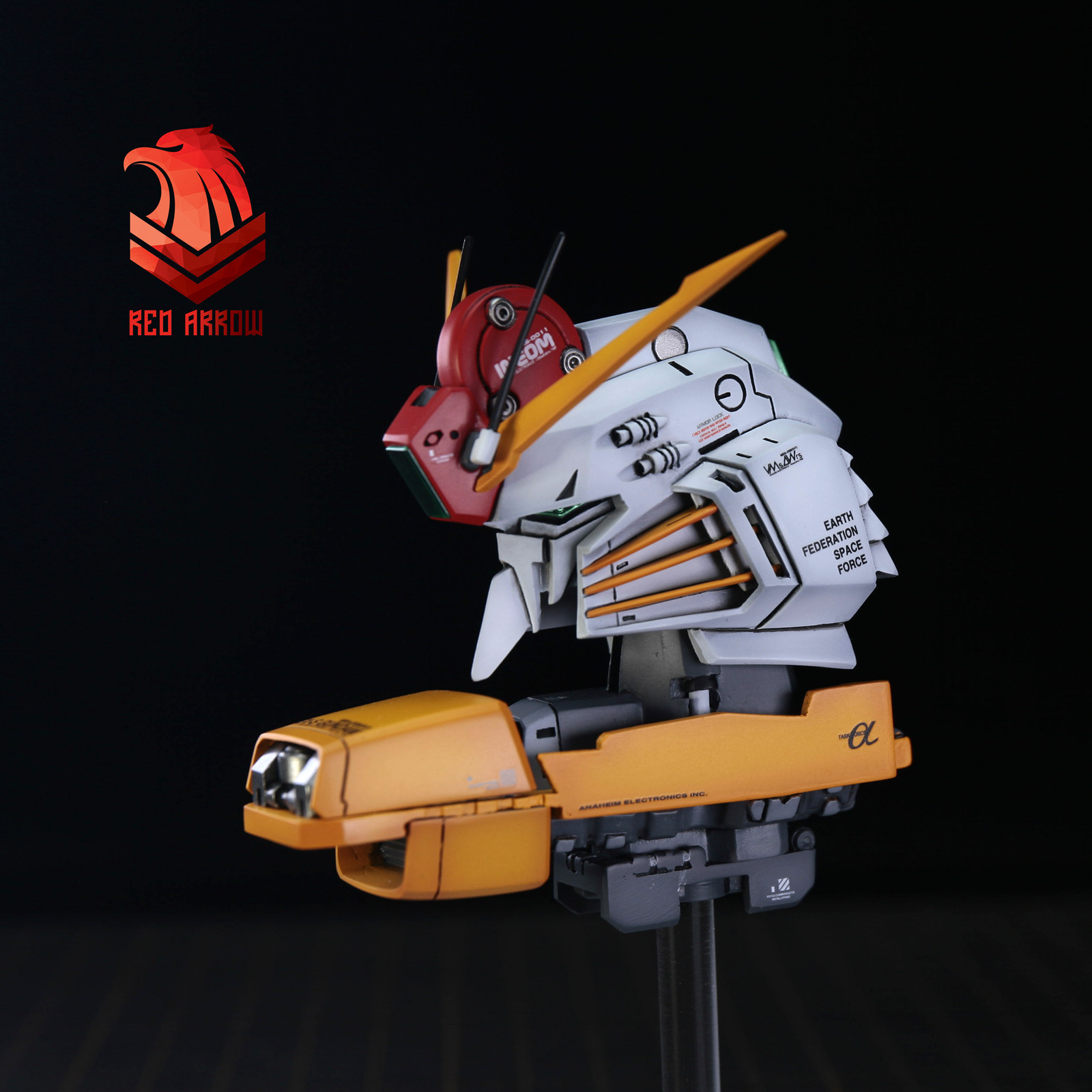 红箭模型  1/60  MSA-011 EXS高达头像【树脂白膜】现货发售