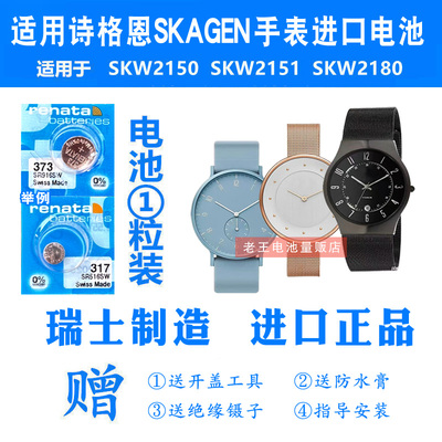 适用于SKAGEN诗格恩手表进口电池