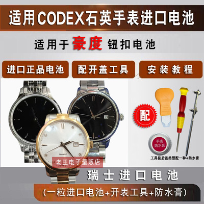 适用于CODEX豪度男女电池