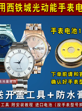 适用西铁城E000 E001 E010 E011 E030 E031 E068光动能手表电池子
