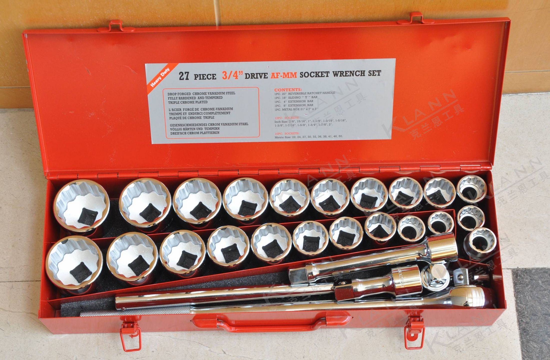 英国SENATOR 26件公英制套筒扳手组套 SEN-582-0200K 克伦威尔