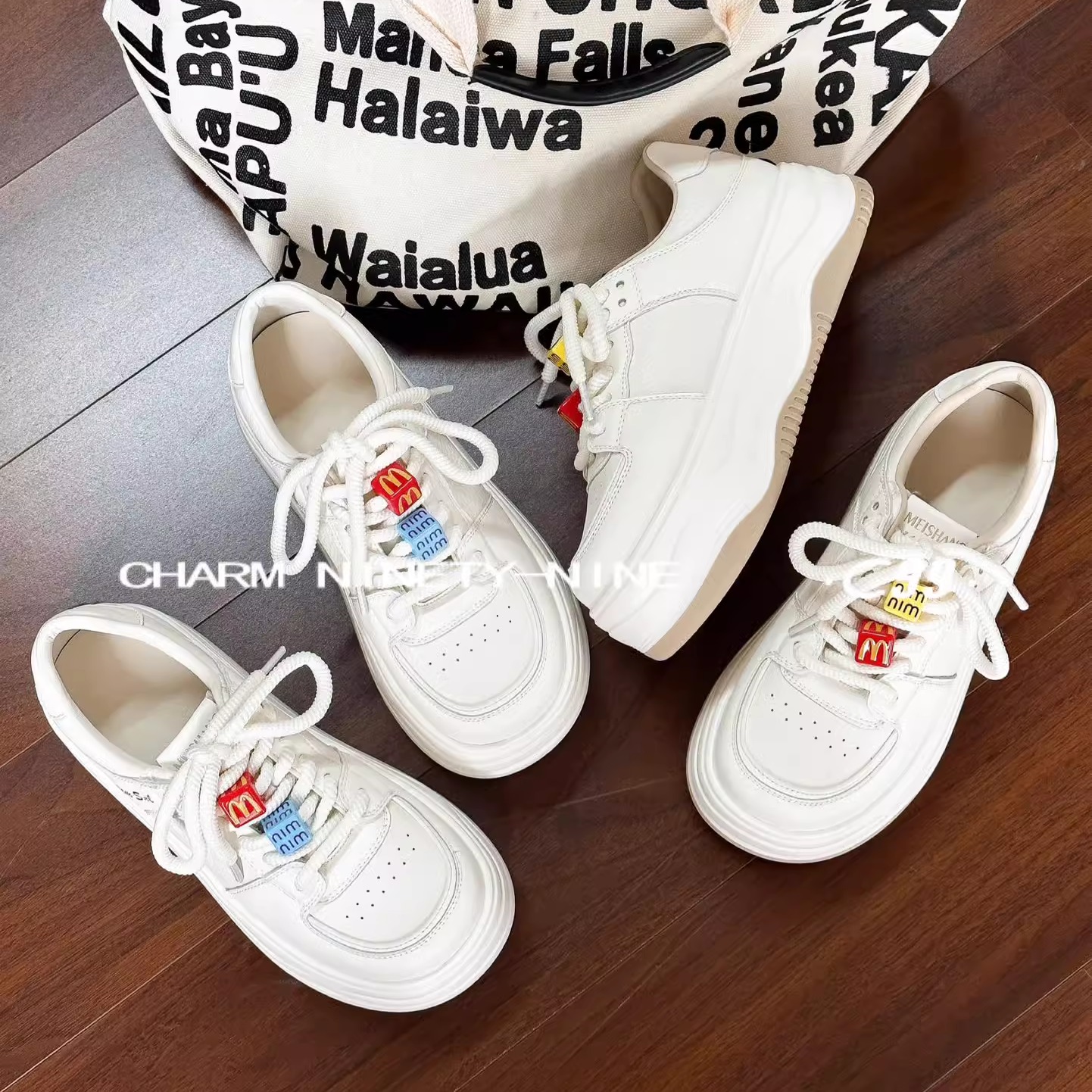 【C99】休闲百搭真皮板鞋女2025春季新款小个子时尚小白鞋01D2968