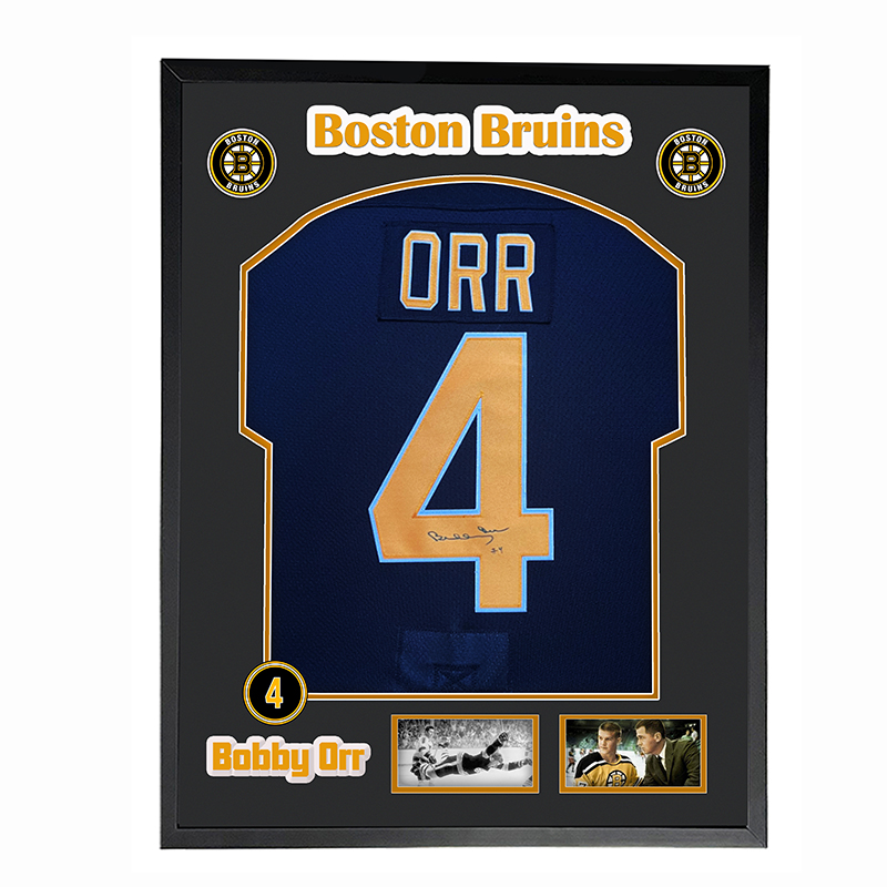 nhl 波士顿布鲁因斯 鲍比奥尔bobby orr 亲笔签名球衣冰球服 SA