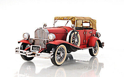 代购1933年红色迪森堡SJ金属桌面汽车模型14装饰摆件客厅家居饰品