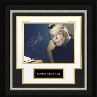 肖申克 斯蒂芬金 含SA证书 亲笔签名照片裱框 救赎作者 美国作家