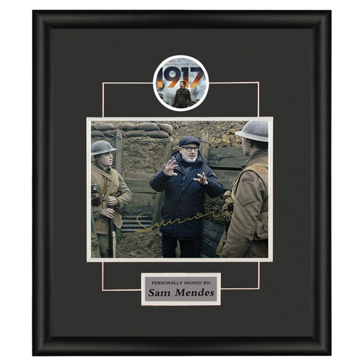 电影1917导演萨姆门德斯亲笔签名照片含证书裱框