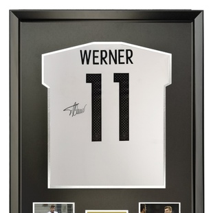 蒂莫维尔纳 2016欧洲杯德国队亲笔签名足球服球衣 裱框含证书