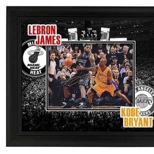 收藏 勒布朗詹姆斯 亲笔签名照片裱框 含SA证书 23VS24 科比 热火