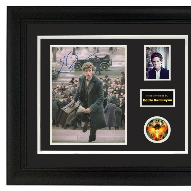 神奇动物小雀斑埃迪雷德梅恩亲笔签名照片含证书裱框