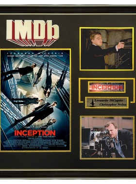IMDb盗梦空间克里斯托弗诺兰莱昂纳多迪卡普里奥亲笔签名照片证书